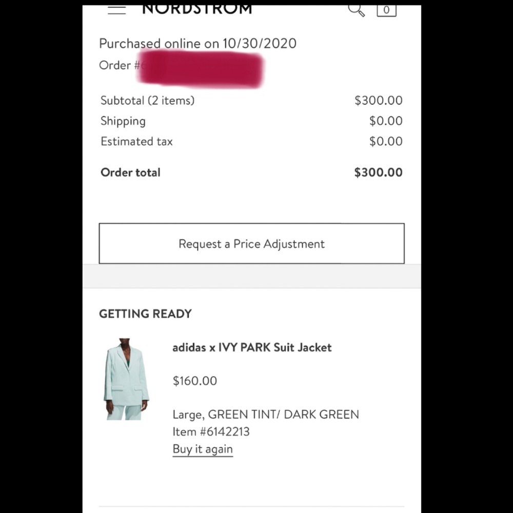 New! Adidas x IVY PARK Suit Jacket (NWT) - Picture 6 of 7